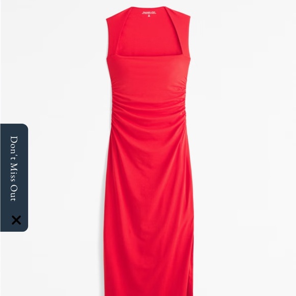 Abercrombie Women’s The A&F Ava Knit Red Maxi Dress - Picture 5 of 5